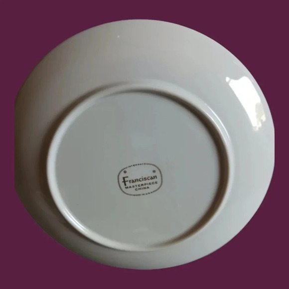 Vintage franciscan fine china carmel set of 4 small plate 6/1.4 - Picture 4 of 6